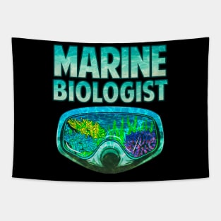 Awesome Marine Biologist Underwater Biology Tapestry