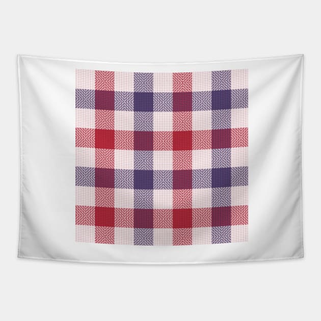 4 th of July Plaids , Tartans , Checks Tapestry by justrachna