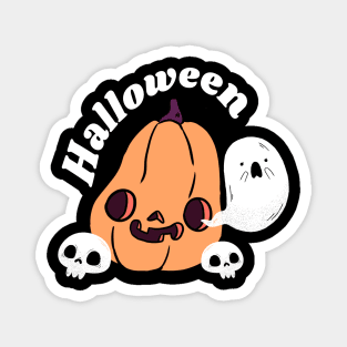 Halloween a fun and cute pumpkin with Magnet