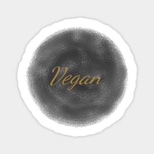 Vegan Art Minimal Design Magnet