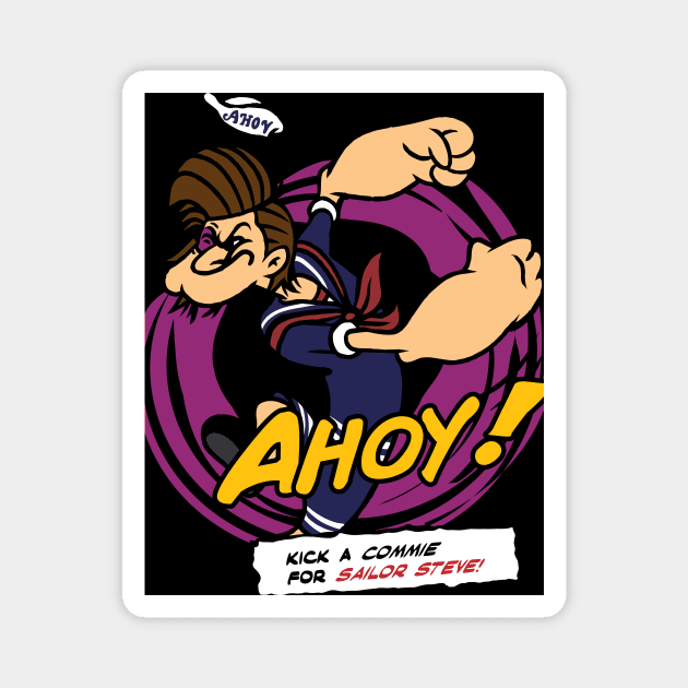 Ahoy! Sailor Steve Magnet by designedbydeath