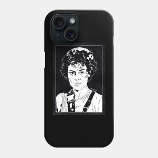 ELLEN RIPLEY - Aliens (Black and White) Phone Case