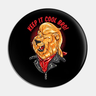 Keep It Cool Lion Pin