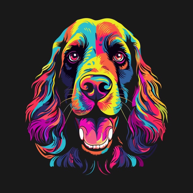 Field Spaniel Smiling by JH Mart