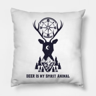 Deer Is My Spirit Animal Pillow