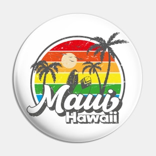 Vintage 80s Maui Hawaii Pin