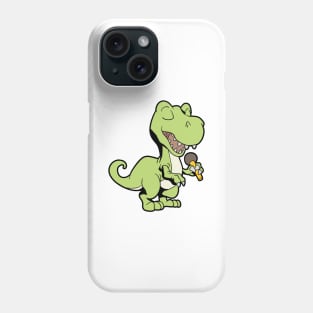 Singing dinosaur with microphone - TREX Phone Case