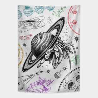 Astronomy Hermit Crab W Tapestry