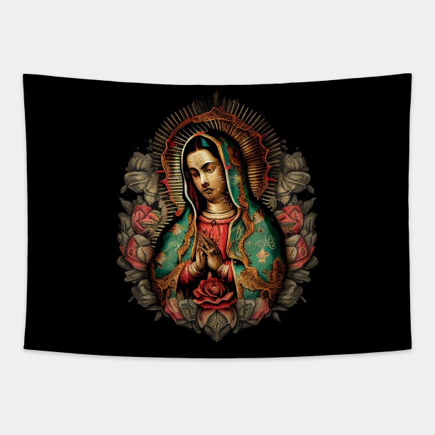 Our Lady Virgen de Guadalupe Mexico religious Tapestry by JayD World