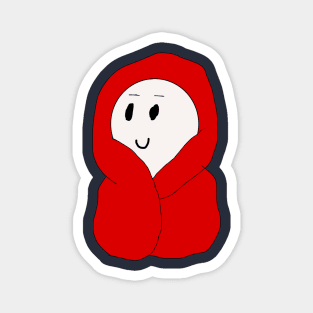 Guy in a Red Blanket Magnet