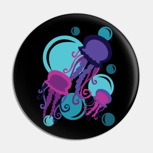 Colorful Jellyfish Pin