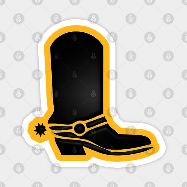 Western Era - Cowboy Boots 1 Magnet by The Black Panther