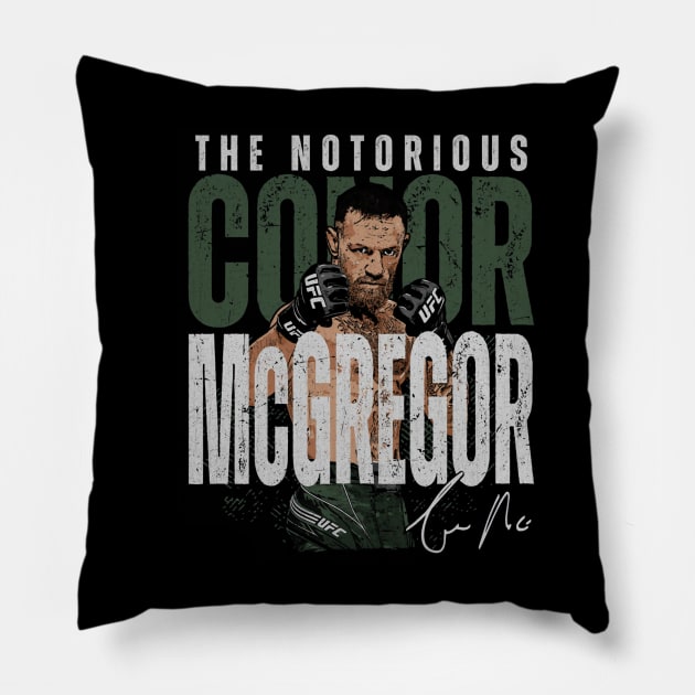 Conor McGregor The Notorious Bold Pillow by ganisfarhan