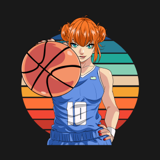 Female Basketball Player Hoops Girl Athlete T-Shirt