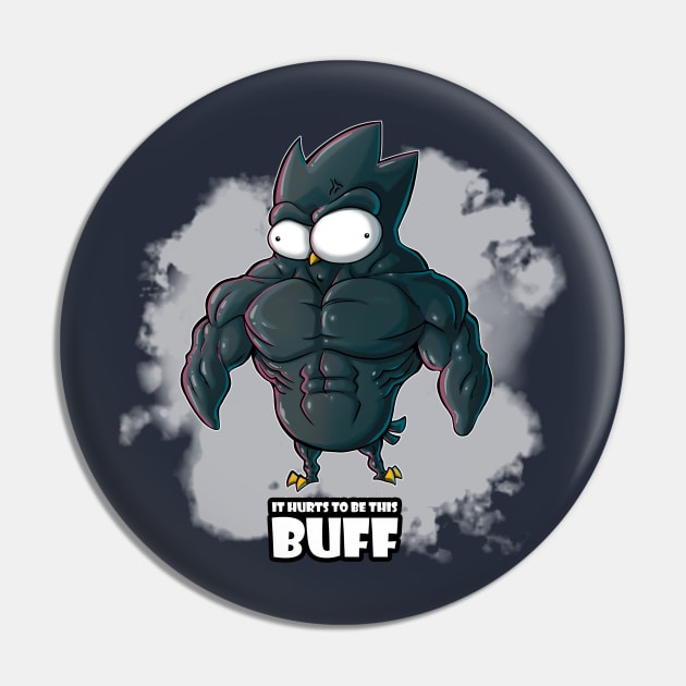 It Hurts To Be This Buff Pin by azureaerrow