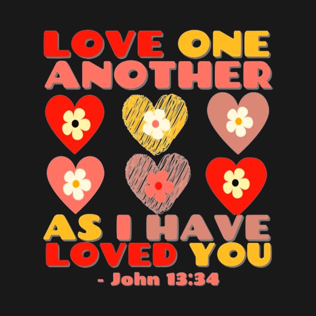 Love One Another Valentines Bible Verse Spiritual Gifts by JEA Jennifer Espina Arts