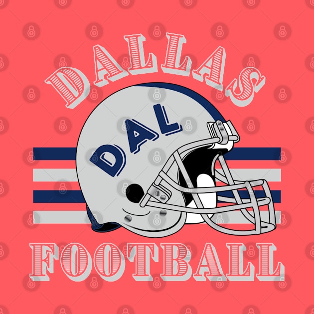 Dallas Football Vintage Style by Borcelle Vintage Apparel 