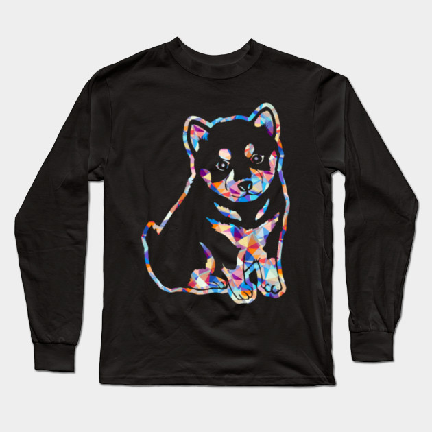 Diamond Painting Rainbow Colored Shiba Inu Shiba Inu Long