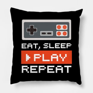 Eat Sleep Play Repeat Pillow