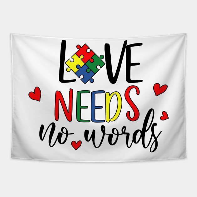 Love Needs No Words Tapestry by SrboShop