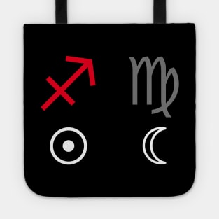 Sagittarius Sun Virgo Moon Zodiac Sign Tote