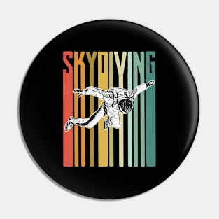 Skydiving - Skydiver Retro Pin