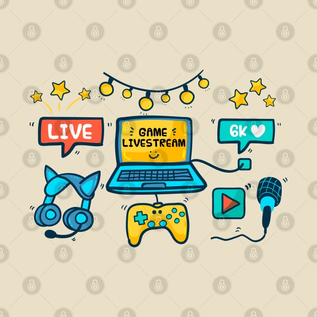 Game Streamer elements concept by Mako Design 