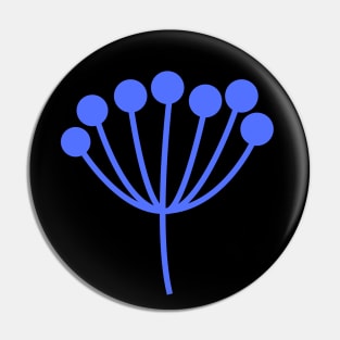 Blue XNovaOnyx | Blue Flower Simple Design Pin