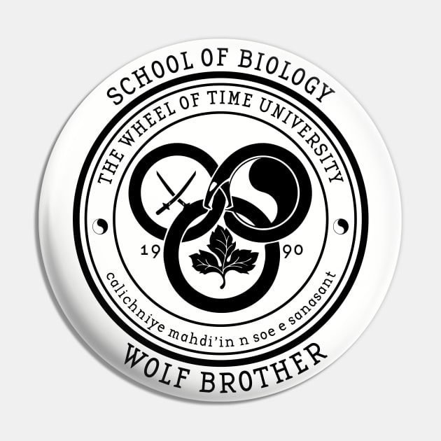 The Wheel of Time University - School of Biology (Wolf Brother) Pin by Ta'veren Tavern