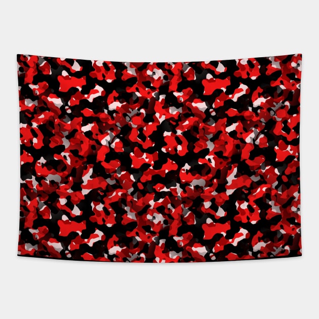 Red Camouflage Tapestry by OriginalDarkPoetry