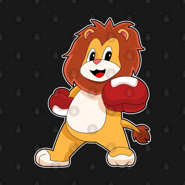 Lion Boxer Boxing gloves Boxing by Markus Schnabel