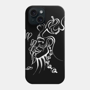 Meditation Doodle White Phone Case