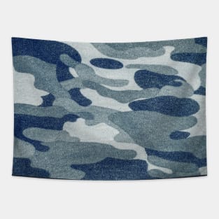 Navy Camouflage Tapestry