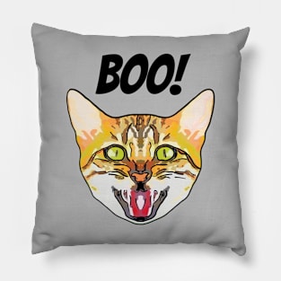 Spooky Boo Cat Pillow