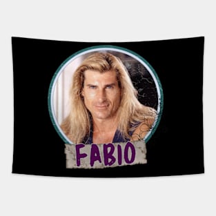 Fabio Lanzoni 90s style art retro music vintage 80s Tapestry