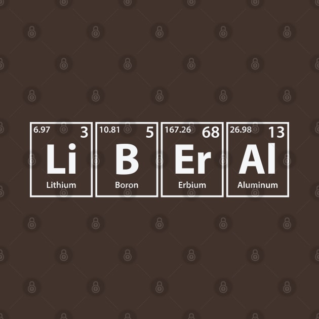 Liberal (Li-B-Er-Al) Periodic Elements Spelling by cerebrands