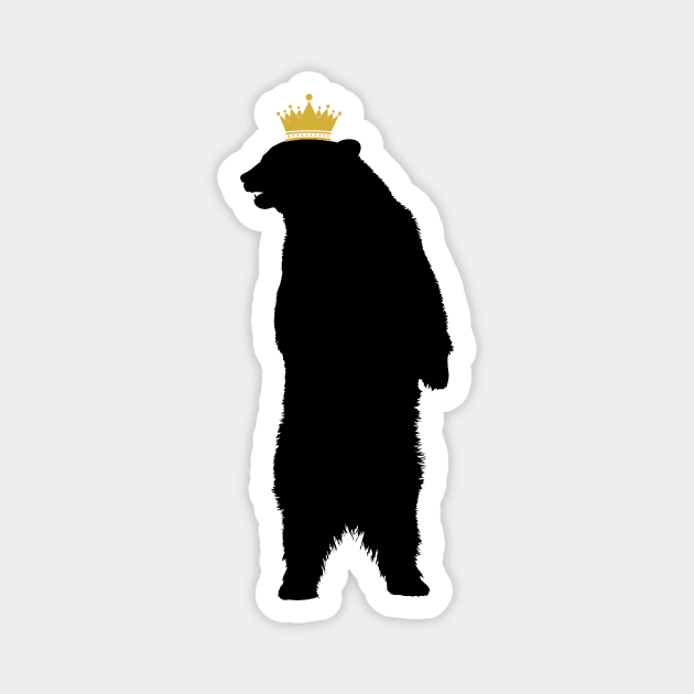 Bear King Magnet by JasonLloyd