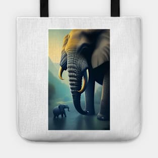 Mama Elephant and her baby Tote