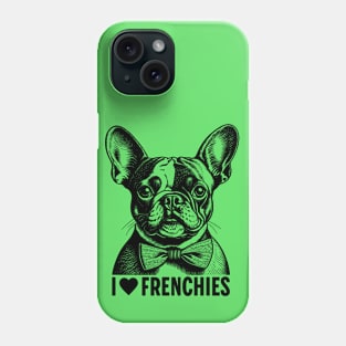 Frenchie Love: Adorable Vintage French Bulldog Design Phone Case