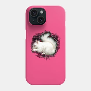 albino squirrel Phone Case