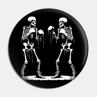 funny skeletons boxing Pin