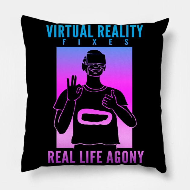 Virtual reality VR gamer developer Pillow by Scrapyardigan