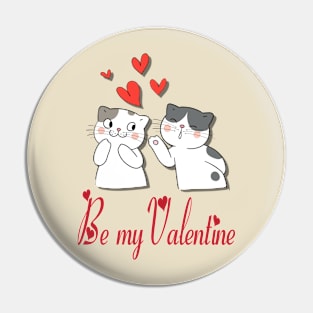 Be My Valentine.Cat Pin