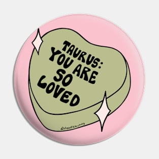 Taurus Conversation Heart Pin