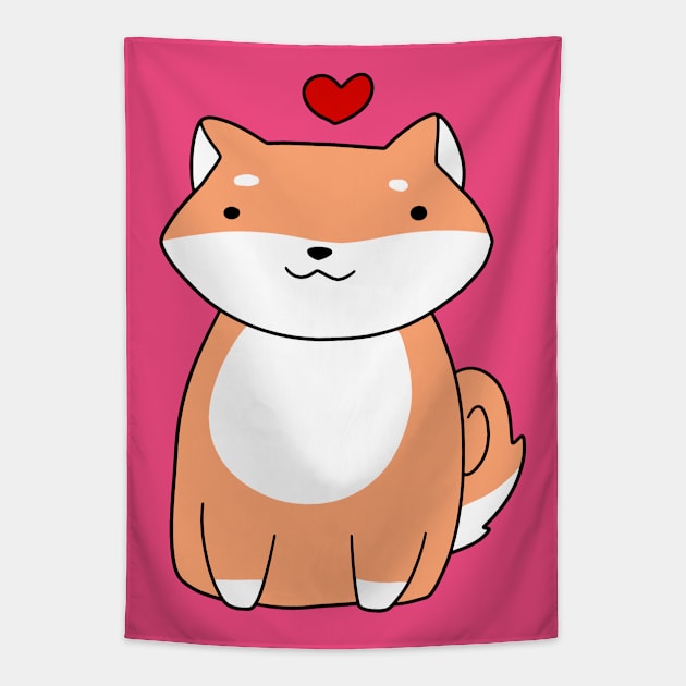 Shiba Love Tapestry by saradaboru