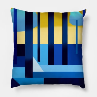 Abstract Forest Pillow