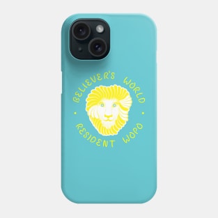 No Texture With Text Pure Bright Colors Version - Believer's World Resident Wopo Phone Case