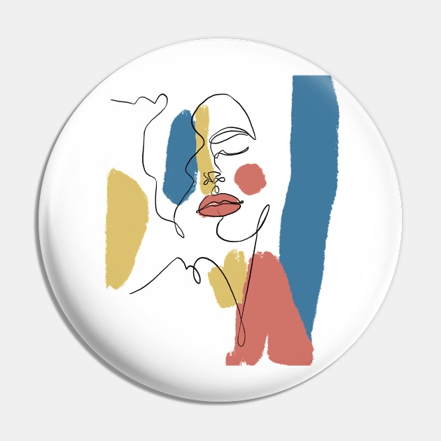 Denizko Abstract woman Pin by denizko