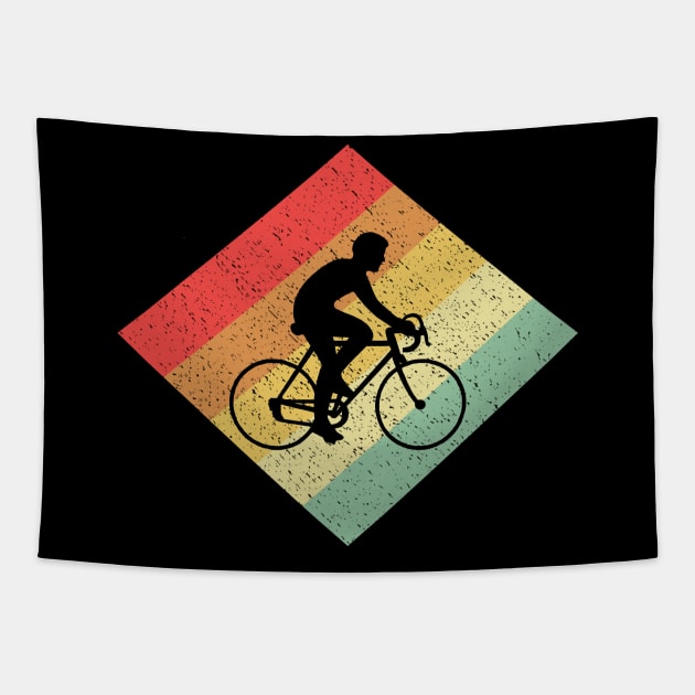 Retro Vintage 80s Cycling Gift For Racing Cyclists Tapestry by OceanRadar