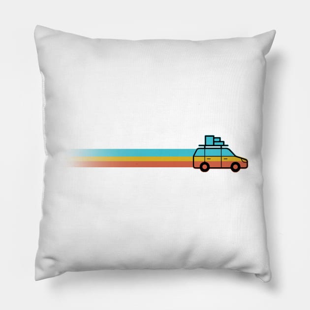 Road Trip Pillow by BundleBeeGraphics